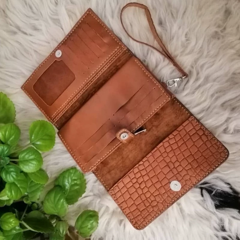 کیف پول چرم طبیعی دستدوز مدل پرستیژ