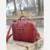 کیف اداری چرم طبیعی دستدوز و شیک